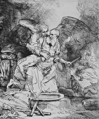 Abrahams offer door Rembrandt van Rijn